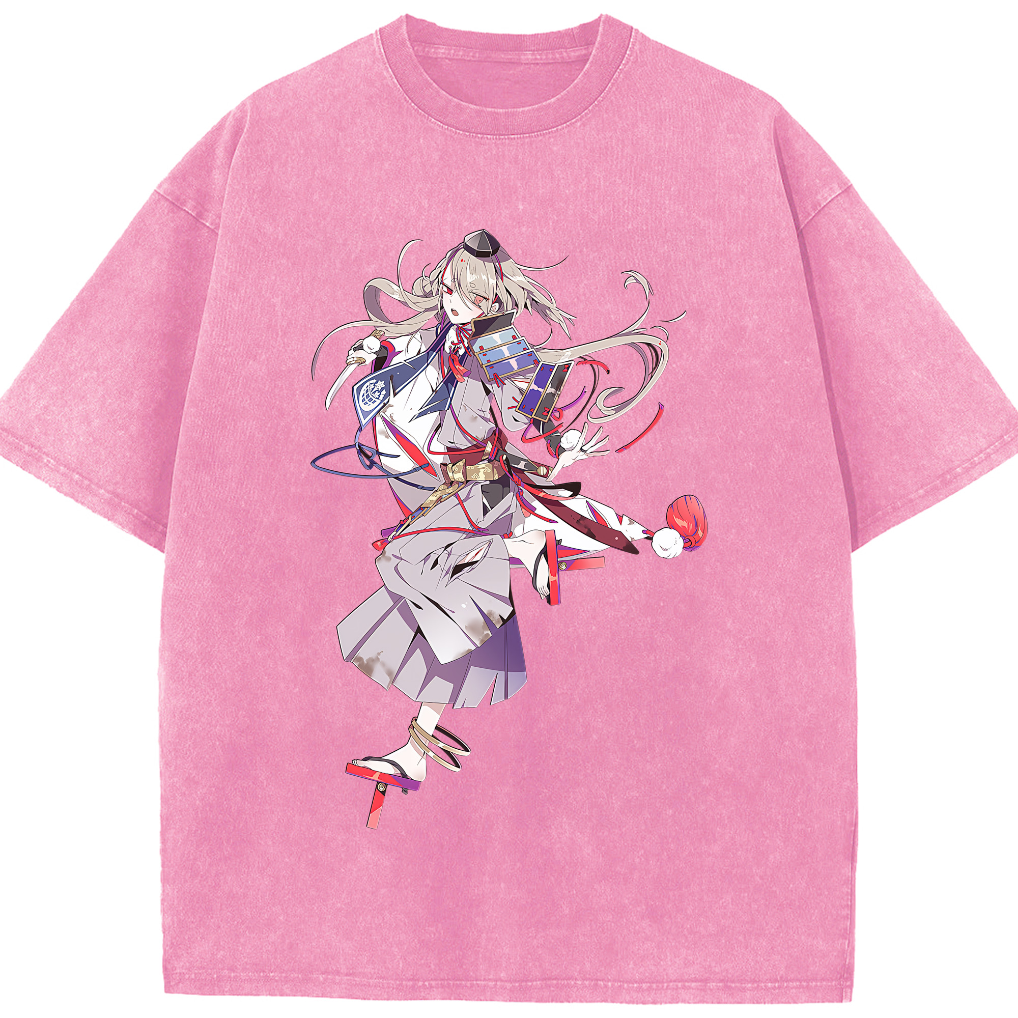 （画像用） 刀剣乱舞 Touken Ranbu 綿100% ヴィンテージ風 半袖Tシャツ（フロントプリント）